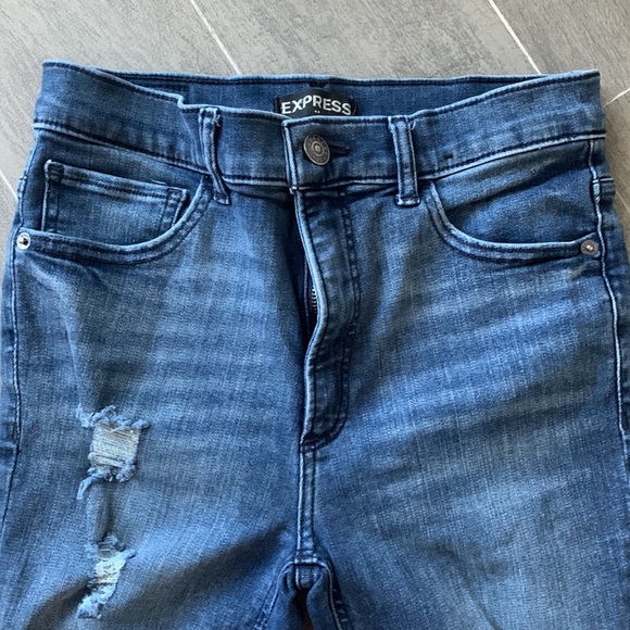 Express denim Perfect ankle legging high rise size 4 - Picture 10 of 10